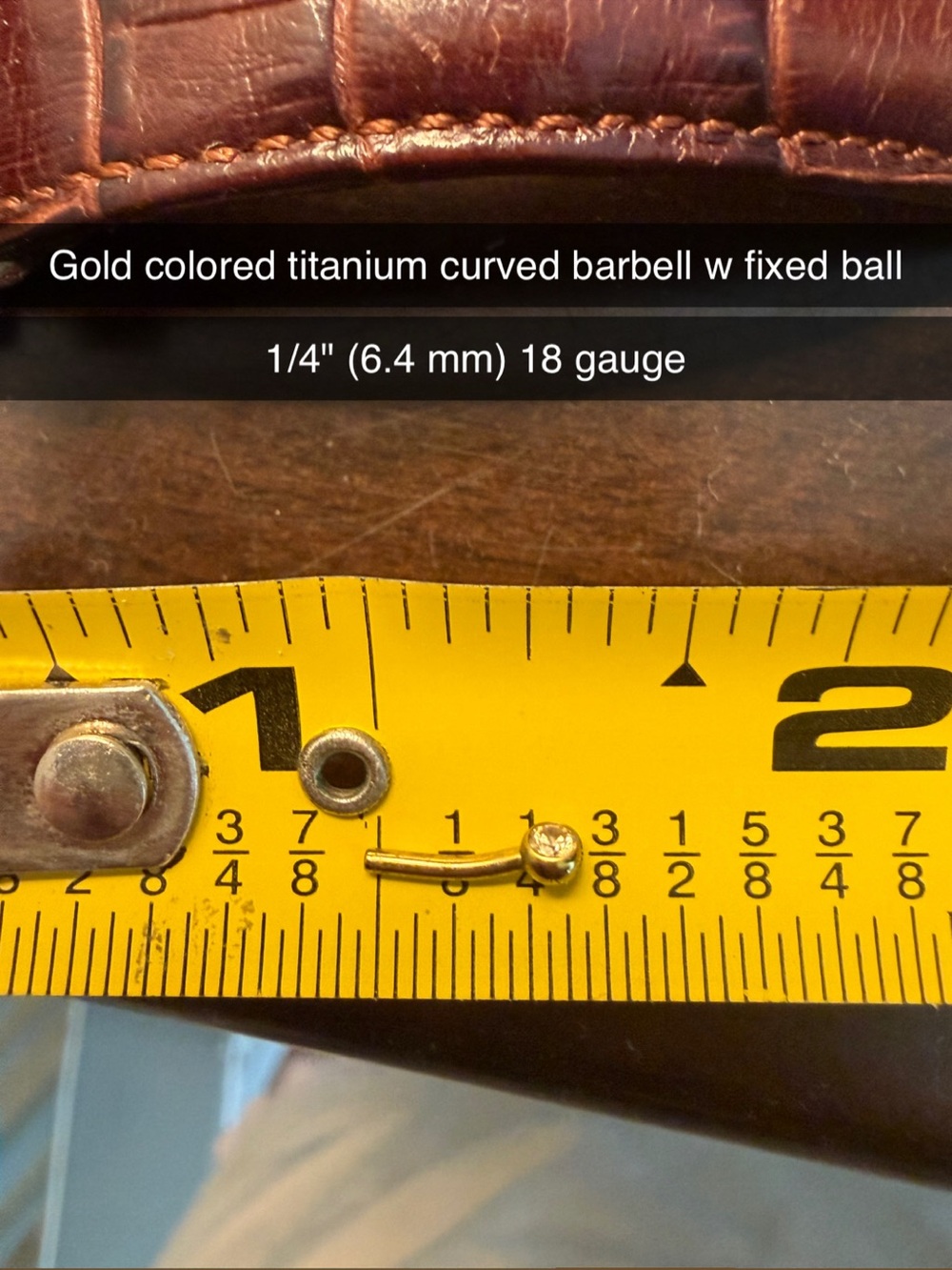 Flat back labret and curved barbells